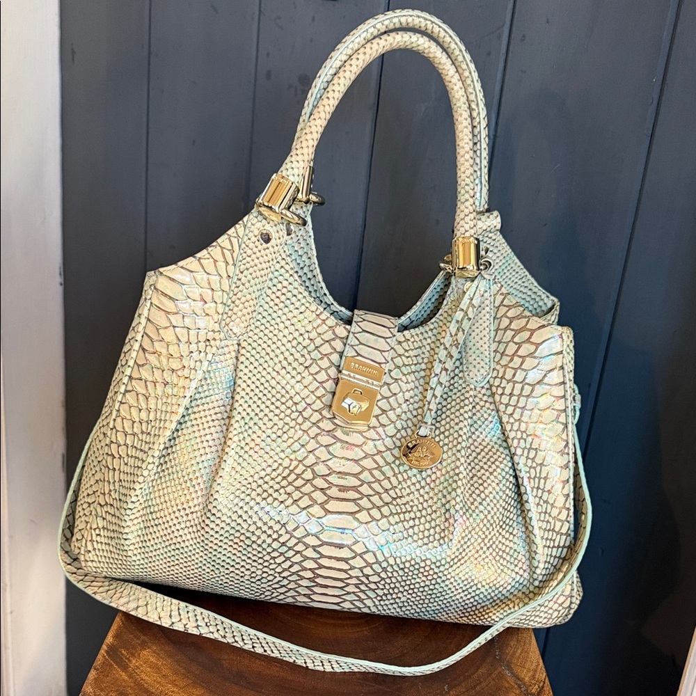 Brahmin Elisa hobo in Opal Seville